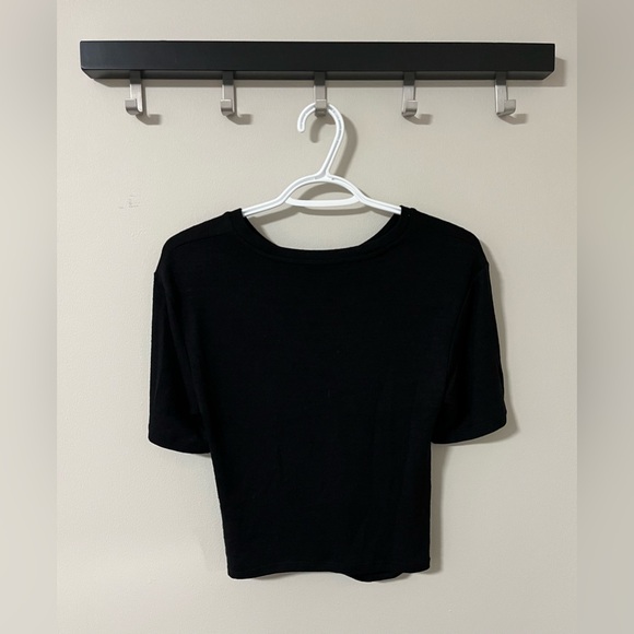 Wilfred Free Black Front Twist Subah Shirt - Picture 5 of 9